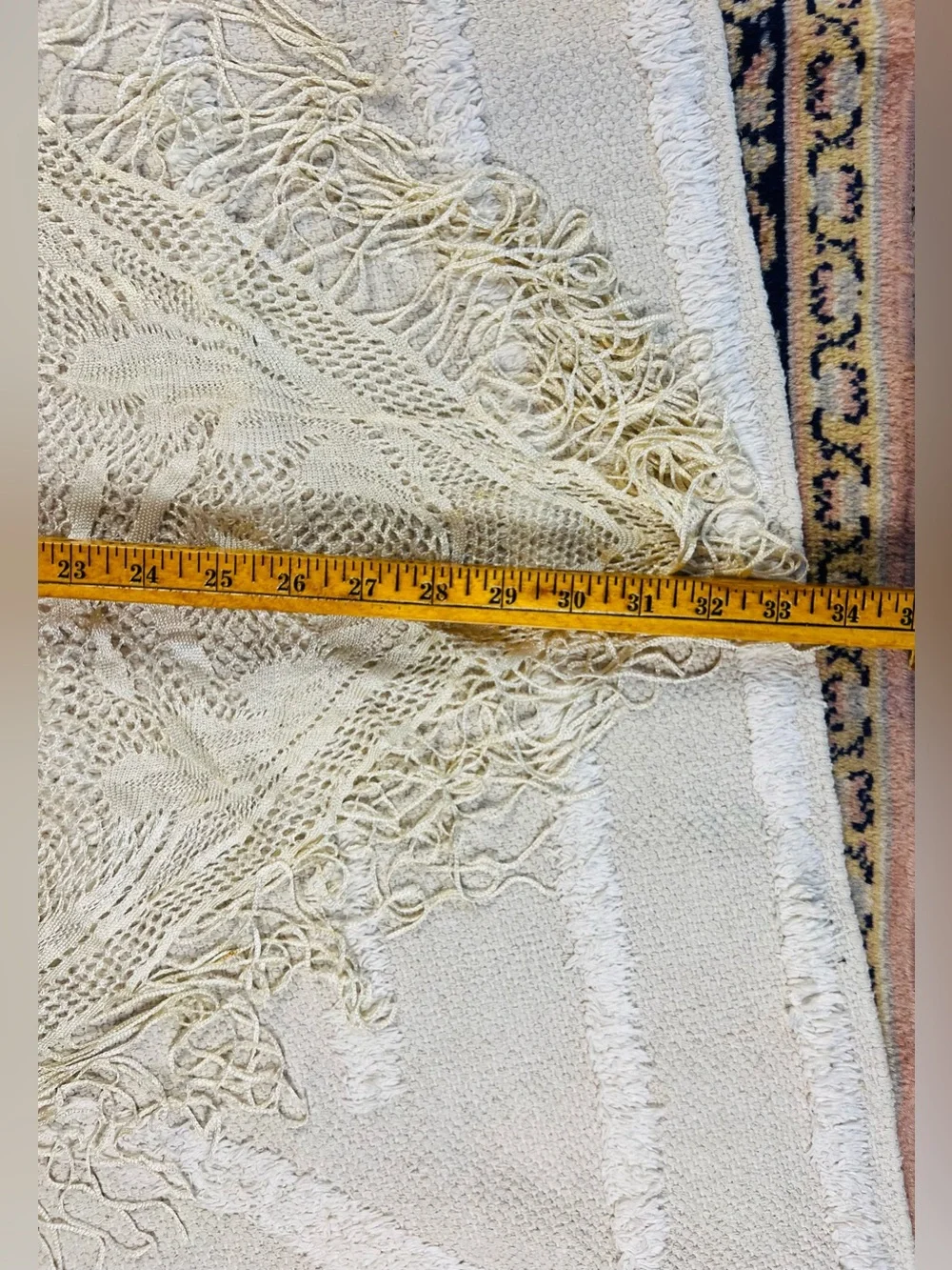 Vintage cream triangular